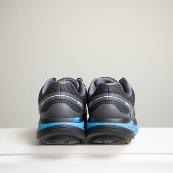 Gdefy Gravity Defyer Mighty Walk Men's 12 Black Blue Mesh Comfortable Sneakers - Picture 5 of 8